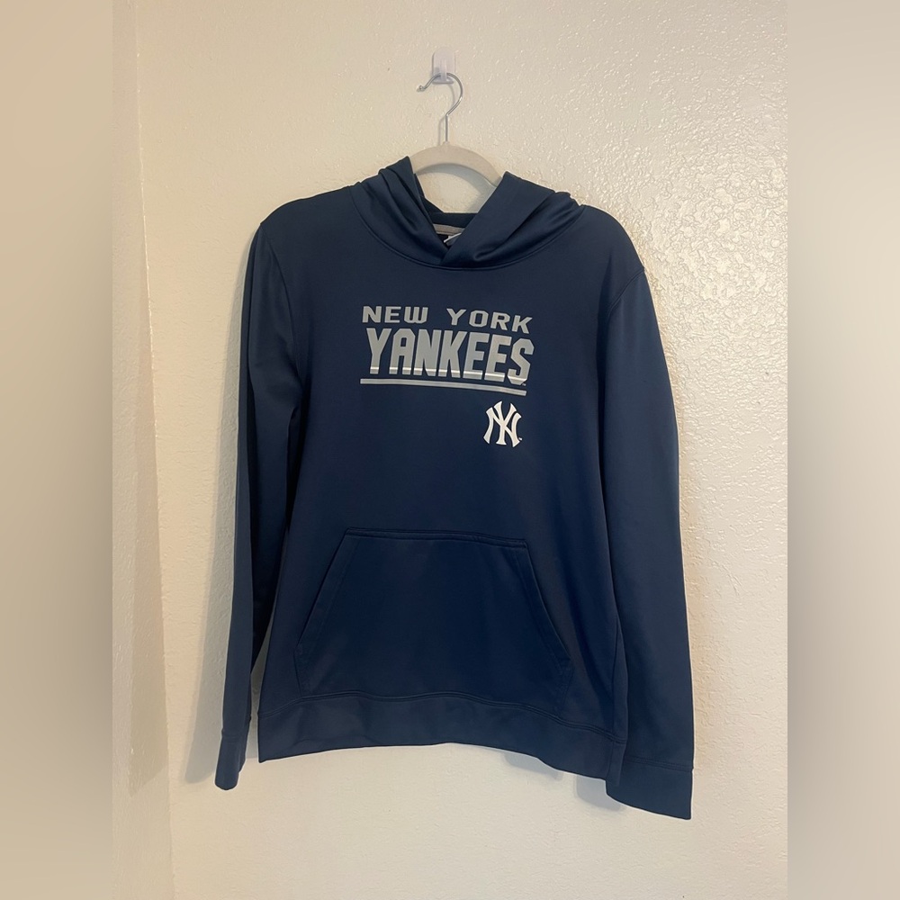 New York Yankees MLB Performance Hoodie Sweatshirt Youth XL Blue